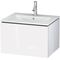 Duravit Waschtischunterbau L-CUBE 620x481x400mm graphit supermatt