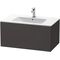 Duravit Waschtischunterbau L-CUBE 820x481x400mm graphit supermatt