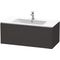 Duravit Waschtischunterbau L-CUBE 1020x481x400mm graphit supermatt