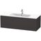 Duravit Waschtischunterbau L-CUBE 1220x481x400mm graphit supermatt
