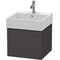 Duravit Waschtischunterbau L-CUBE 394x484x459mm graphit supermatt