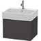 Duravit Waschtischunterbau L-CUBE 394x584x459mm graphit supermatt