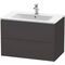 Duravit Waschtischunterbau L-CUBE 820x481x550mm graphit supermatt
