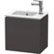 Duravit Waschtischunterbau L-CUBE 294x420x400mm A rechts graphit supermatt