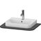 Duravit Konsolenplatte HAPPY D.2 PLUS 16x650x480mm m 1 Auss graphit supermatt