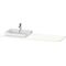 Duravit Konsolenplatte HAPPY D.2 PLUS 16x1600x550mmm m 1 Auss li we seidenmatt