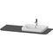 Duravit Konsolenplatte HAPPY D.2 PLUS 16x1300x550mmm m 1 Auss re gra supermatt