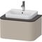 Duravit Konsolenunterschrank HAPPY D.2 P 354x650x480mm taupe seidenmatt