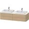 Duravit Konsolenunterschrank HAPPY D.2 P 408x1600x550mm f 2x Aufsatzbecken Happy