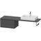 Duravit Konsolenunterschrank L-CUBE 400x720x547mm graphit matt