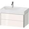 Duravit Waschtischunterbau XSQUARE 397x784x460mm 2 Schubk fla gr seidenmatt