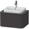 Duravit Konsolenunterschrank HAPPY D.2 P 354x650x480mm graphit supermatt