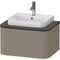 Duravit Konsolenunterschrank HAPPY D.2 P 354x650x480mm steingrau seidenmatt