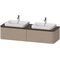 Duravit Konsolenunterschrank HAPPY D.2 P 354x1600x550mm f 2x Aufsatzbecken Happy