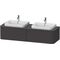 Duravit Konsolenunterschrank HAPPY D.2 P 354x1600x550mm f 2x Aufsatzbecken Happy