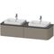 Duravit Konsolenunterschrank HAPPY D.2 P 354x1600x550mm f 2x Aufsatzbecken Happy