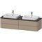 Duravit Konsolenunterschrank HAPPY D.2 P 408x1600x550mm f 2x Aufsatzbecken Happy