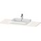 Duravit Konsolenplatte HAPPY D.2 PLUS 16x1300x550mmm m 1 Auss mttg we hgl