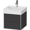 Duravit Waschtischunterbau XSQUARE 397x484x460mm 2 Schubk graphit supermatt