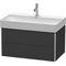 Duravit Waschtischunterbau XSQUARE 397x784x460mm graphit supermatt