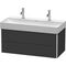 Duravit Waschtischunterbau XSQUARE 397x984x460mm graphit supermatt