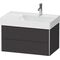 Duravit Waschtischunterbau XSQUARE 397x784x460mm 2 Schubk graphit supermatt