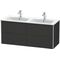 Duravit Waschtischunterbau XSQUARE 560x1280x478mm graphit supermatt