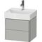 Duravit WTU COMPACT XSQUARE 397x484x390mm betongrau matt