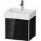 Duravit WTU COMPACT XSQUARE 397x484x390mm schwarz hochglanz