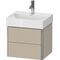 Duravit WTU COMPACT XSQUARE 397x484x390mm taupe seidenmatt