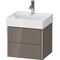 Duravit WTU COMPACT XSQUARE 397x484x390mm flannel grey hochglanz