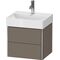 Duravit WTU COMPACT XSQUARE 397x484x390mm flannel grey seidenmatt