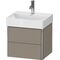 Duravit WTU COMPACT XSQUARE 397x484x390mm steingrau seidenmatt