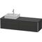 Duravit Waschtischunterbau XSQUARE 400x1600x548mm Be li graphit supermatt