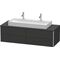 Duravit Waschtischunterbau XSQUARE 400x1400x548mm graphit supermatt