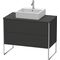 Duravit Waschtischunterbau XSQUARE 778x1000x548mm graphit supermatt