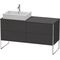 Duravit Waschtischunterbau XSQUARE 778x1400x548mm Be li graphit supermatt