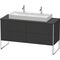Duravit Waschtischunterbau XSQUARE 778x1400x548mm graphit supermatt