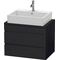 Duravit Konsolenunterschrank DURASTYLE 512x700x478mm eiche schwarz