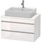 Duravit Konsolenunterschrank DURASTYLE 512x800x478mm eiche natur / basalt matt
