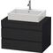 Duravit Konsolenunterschrank DURASTYLE 512x800x548mm eiche schwarz