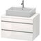 Duravit Konsolenunterschrank DURASTYLE 512x800x548mm eiche natur / basalt matt