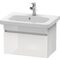 Duravit Waschtischunterbau DURASTYLE 368x580x398mm eiche natur / basalt matt