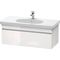Duravit Waschtischunterbau DURASTYLE 453x1000x398mm eiche natur / basalt matt