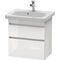 Duravit Waschtischunterbau DURASTYLE 368x580x610mm eiche natur / basalt matt