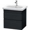 Duravit Waschtischunterbau DURASTYLE 448x580x610mm eiche schwarz