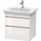Duravit Waschtischunterbau DURASTYLE 448x580x610mm eiche natur / basalt matt