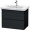 Duravit Waschtischunterbau DURASTYLE 448x730x610mm eiche schwarz