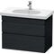 Duravit Waschtischunterbau DURASTYLE 453x800x610mm eiche schwarz