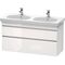 Duravit Waschtischunterbau DURASTYLE 453x1150x610mm eiche natur / basalt matt